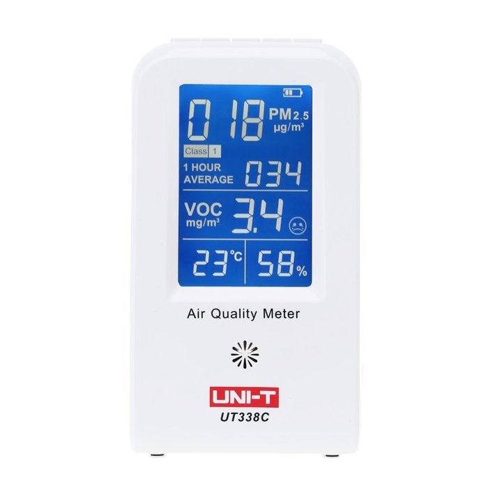Docooler UNI-T UT-338C High Precision VOC PM2.5 Data Logger Detector Air Monitor Indoor Hygrometer with Thermometer... N7