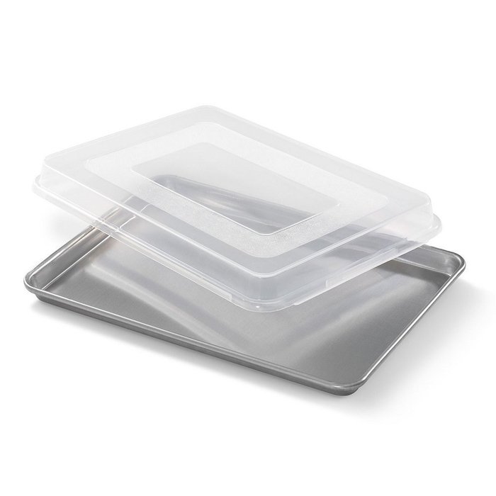 Artisan Metal Works Half Aluminum Sheet Pan with Cover (18" x 13" x 1)