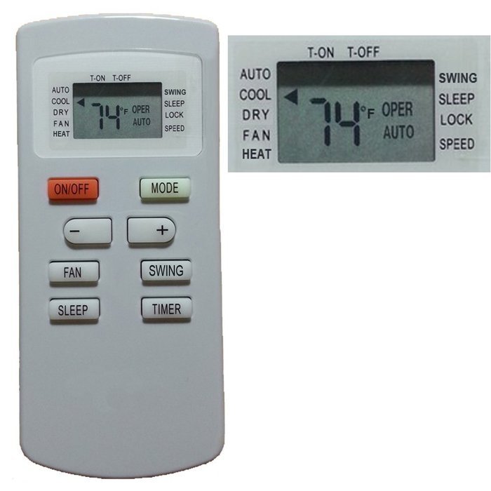 Replacement for AIR-CON Air Conditioner Remote Control YX1FF YX1F Works For ACZEM4C4R18 ACZEM4C4R24