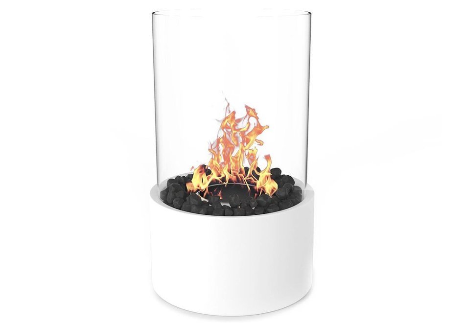 Moda Flame GF307950WH Ghost Tabletop Firepit Ethanol Fireplace White