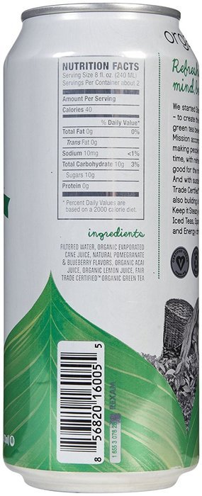 Steaz Iced Green Tea W/ Pomegranate & Blueberry-16 oz N2