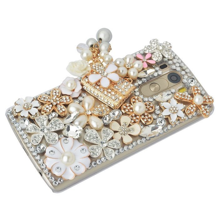 Spritech(TM) Bling Phone Case For LG V10,3D Handmade Crystal Perfume Pattern Accessary Design Clear Cellphone... N19