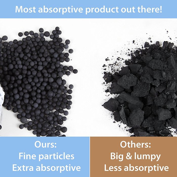 Air purifying bag natural odor remover freshener bamboo charcoal