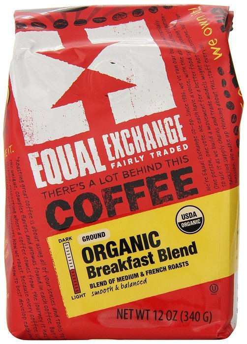 Equal Exchange Organic Coffee, Breakfast Blend, Ground, 12-Ounce Bag N3