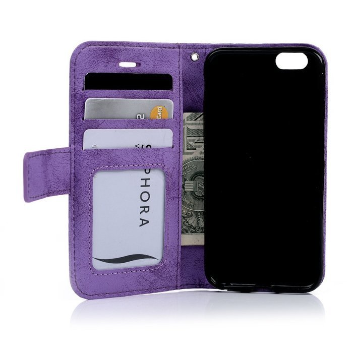 iPhone 6S Case,iPhone 6 Case (4.7") - Flip Stand Wallet Case PU Leather Shock-Absorption Soft TPU Inner Bumper... N35