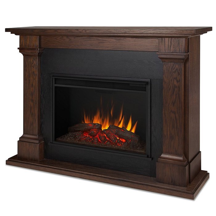 Real Flame 8011E CALLAWAY Grand Electric Fireplace, Large, Chestnut Oak