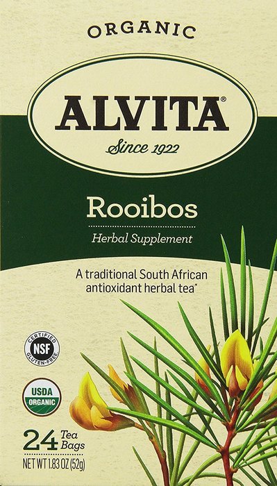 Alvita Organic Rooibos Herbal Tea Bags, 24 Count N3