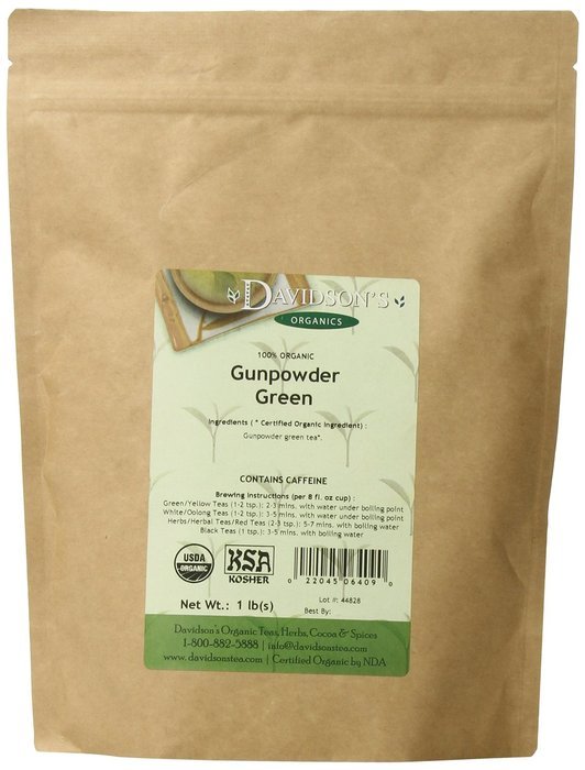 Davidson's Tea Bulk, Gunpowder Green, 1-Pound Bag N41
