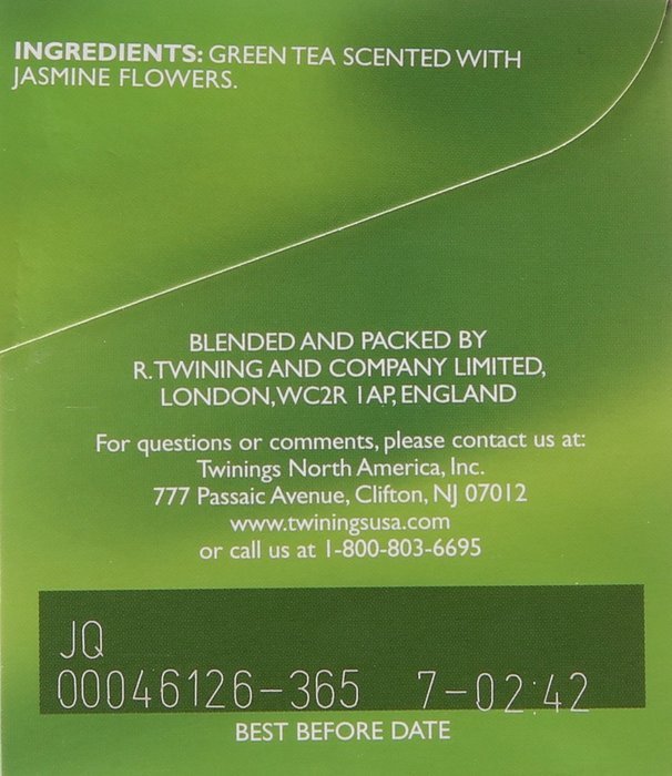 Twinings Jasmine Green Tea, 1.41 Ounce N4