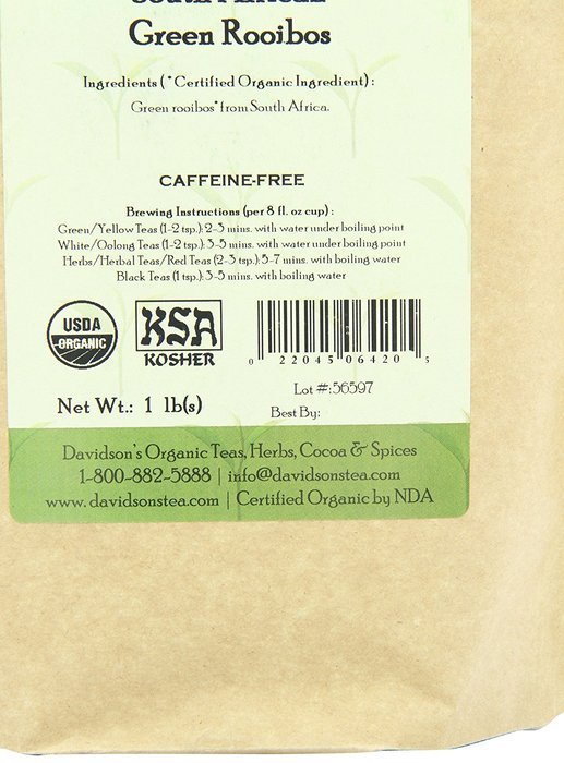 Davidson's Tea Bulk, Gunpowder Green, 1-Pound Bag N53