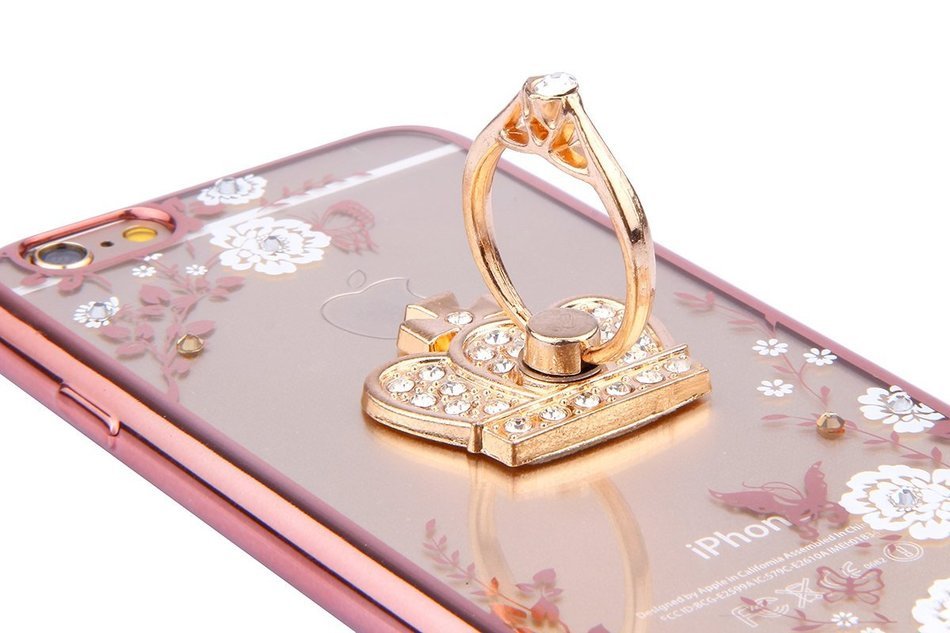 iPhone 5S Case, iPhone SE Case, PHEZEN Clear Soft TPU Protective Case Back Cover with Beautiful Cherry Blossom... N3
