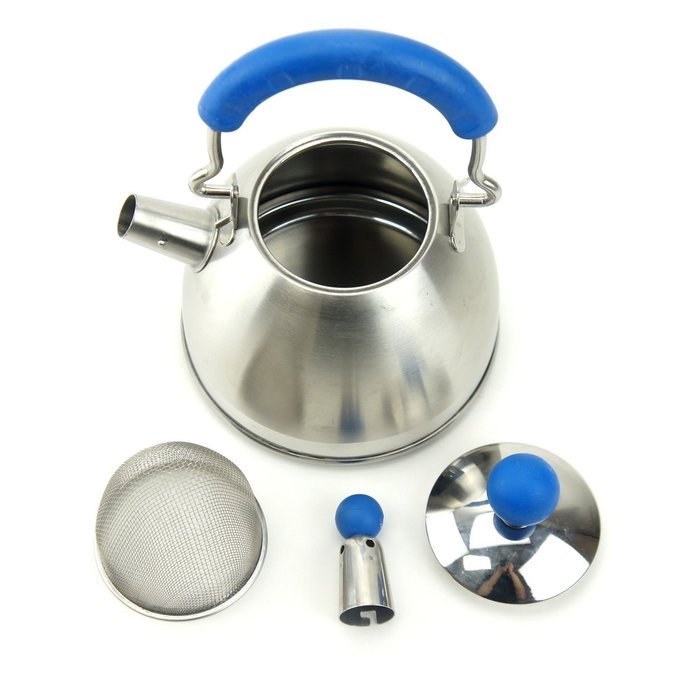 Whistling Tea Kettle, Mini Stainless Steel Teapots Hot Water Kettle (Red) N5