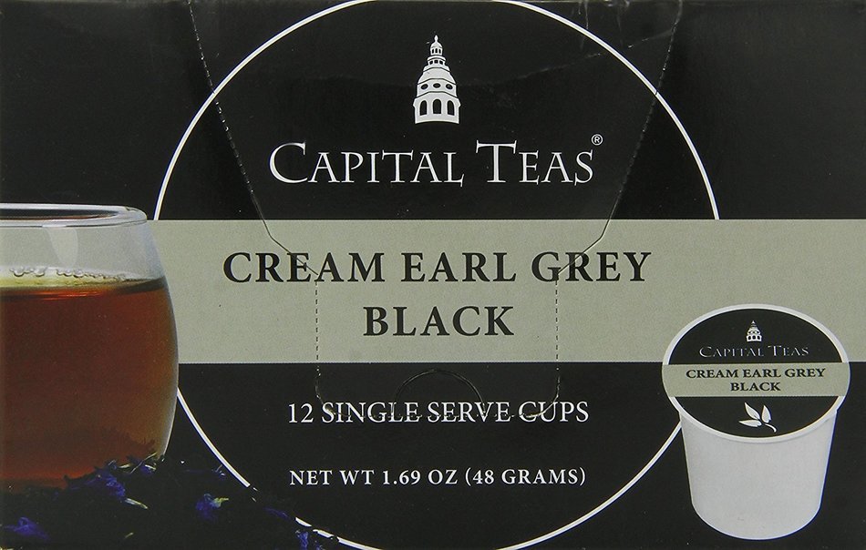 Capital Teas Turmeric Ginger Organic Tea, Keurig Cups, 12 Count N8