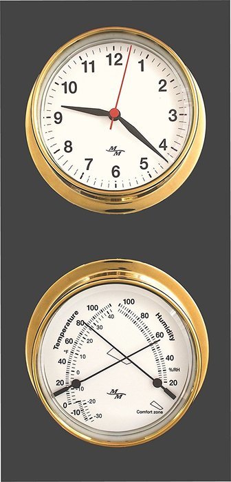 White Dial 5.75 Cabin Gift Set presented in a Leather Finish Felt Lined Gift Box with Clock and Comfort Meter N6