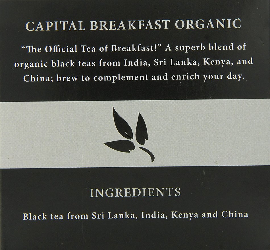 Capital Teas Turmeric Ginger Organic Tea, Keurig Cups, 12 Count N11