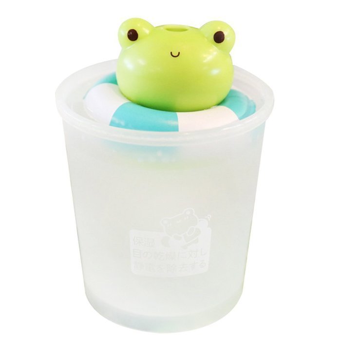 Great Polly Frog USB Travel Humidifier Air Mist Diffuser for Home, Office, Baby Room, Car N2