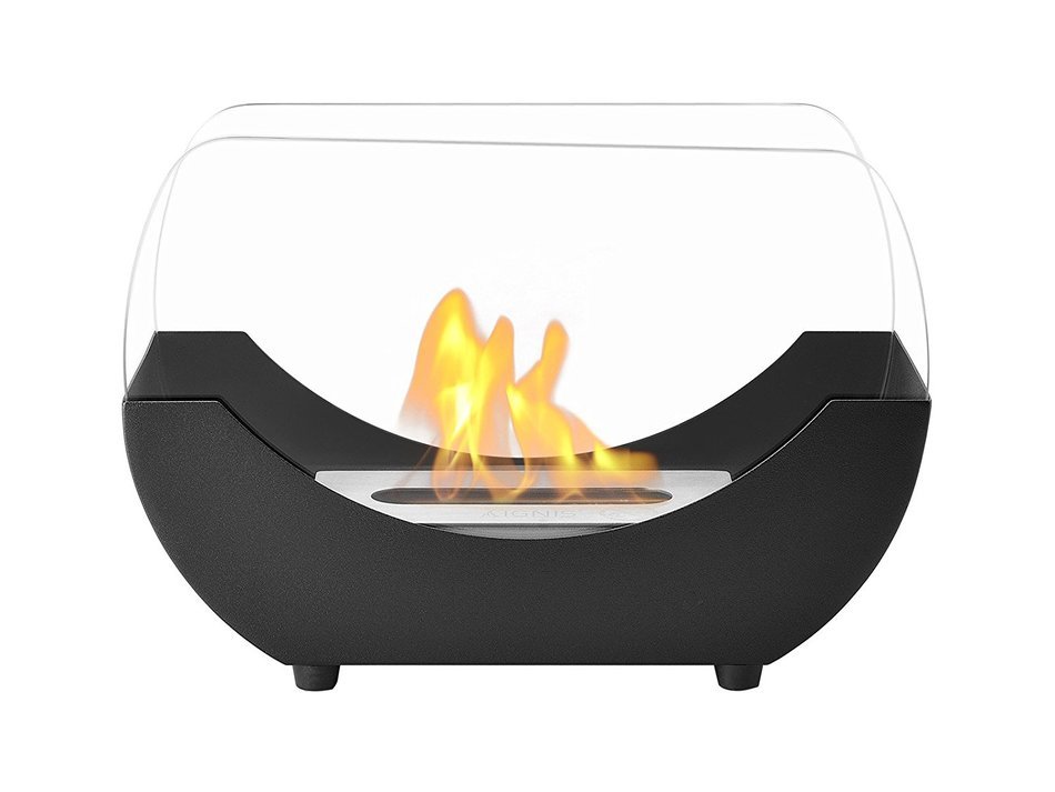 Ignis Portable Tabletop Ventless Bio Ethanol Fireplace - Liberty (Black) N9