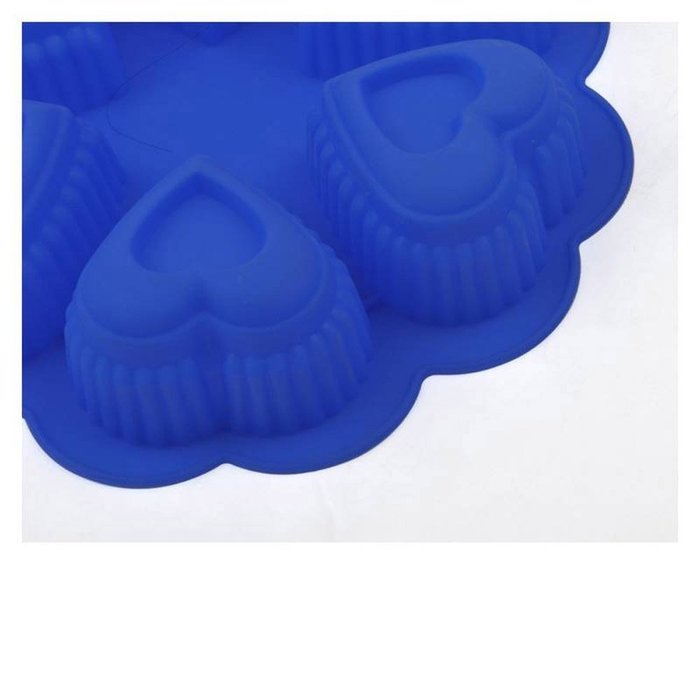 Heart-Shaped Baking Mold Cake Mold Silicone Mold Egg Pudding Tart Mold For Microwave Oven N4