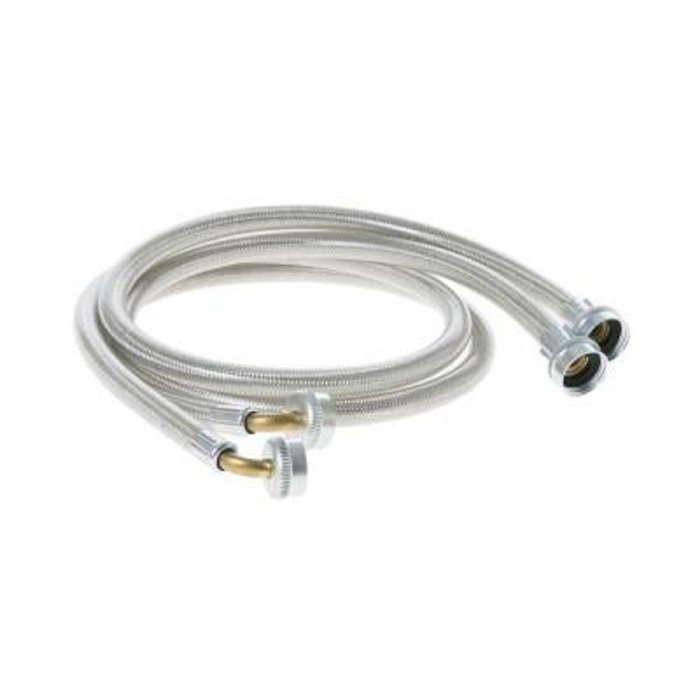 4 ft. Universal Stainless Steel Washer Hoses