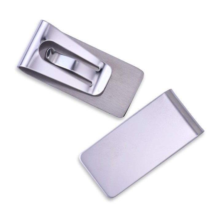 5pcs 26*55*7mm Fashion Metal money clips for men,stainless steel