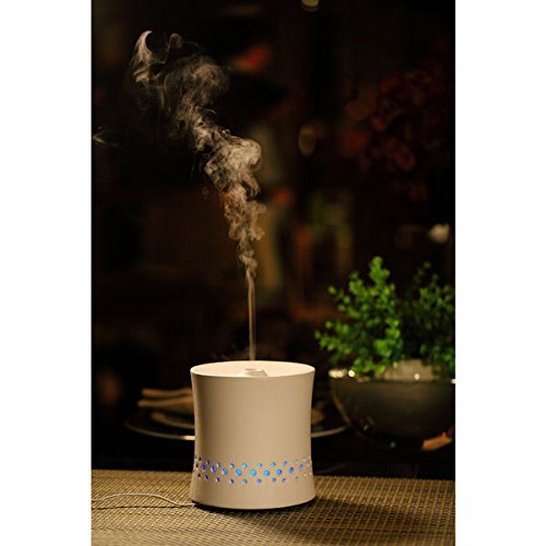 SPT Ceramic Ultrasonic White Aroma Diffuser/ Humidifier, Relax And Rejuvenate.