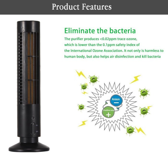 ICE FROG Air Purifier, Portable Air Cleaner Air Ionizer Ionizator Negative Ion Generator Oxygen Bar Removed Formaldehyde... N11