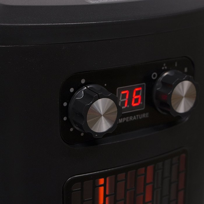 Walcut Luxury Deluxe Free Standing 1500W Mechanical Version 3 Infrared Quartz Tube Tower Heater