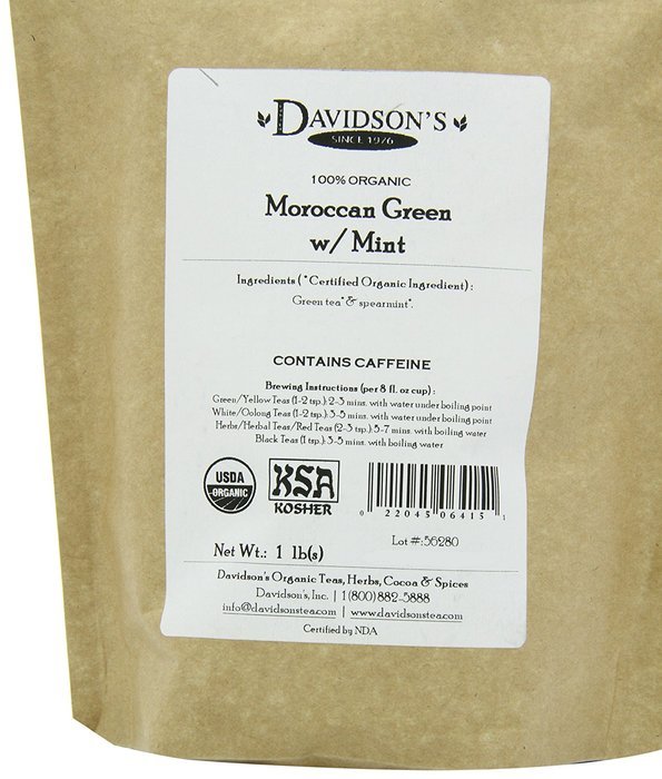 Davidson's Tea Bulk, Gunpowder Green, 1-Pound Bag N79