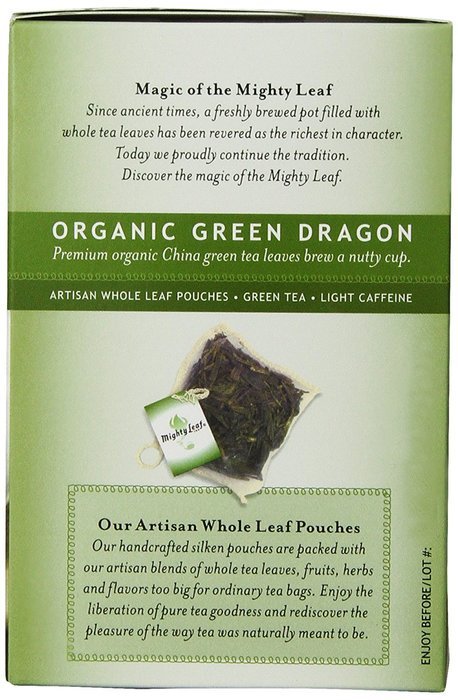 Mighty Leaf Green Tea, Organic Green Dragon, 15 Pouches N4