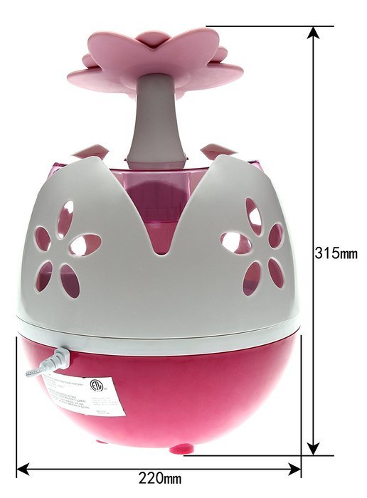 HOMEIMAGE Cartoon Flower Shape Cool Mist Humidifier - HI-HYB22 N7