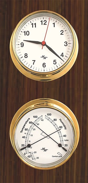 White Dial 5.75 Cabin Gift Set presented in a Leather Finish Felt Lined Gift Box with Clock and Comfort Meter N7