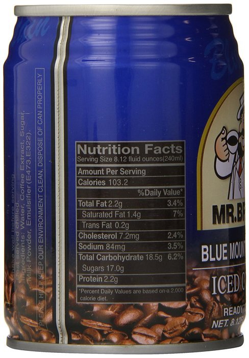 Mr. Brown Iced Coffee, Blue Mountain, 8.12 Ounce (Pack of 24) N4