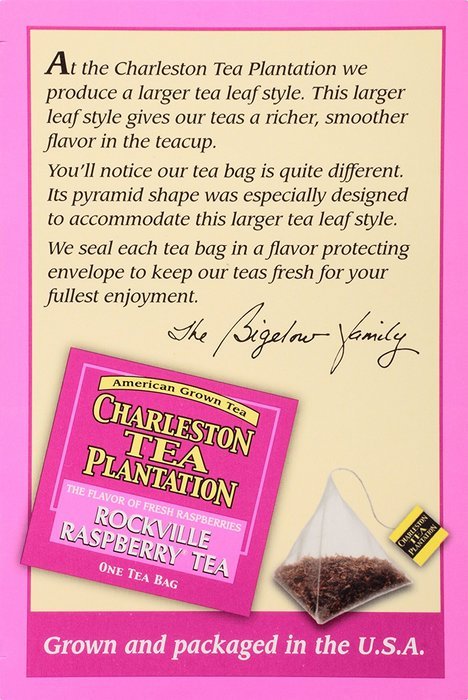 American Classic Pyramid Teabags, Rockville Raspberry, 12 Count