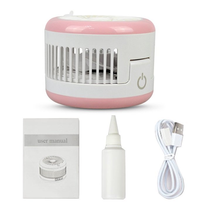 BearsFire&reg; USB Mini Cooling Misting Fan Portable Water Spray Fan Rechargeable Humidifier Personal Fan Desktop... N3
