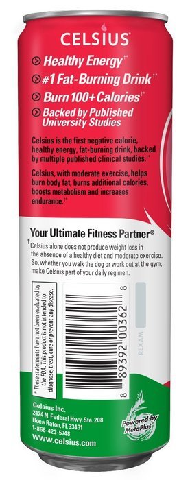 Celsius Green Tea, Peach Mango, 12 Ounce (Pack of 12) N32