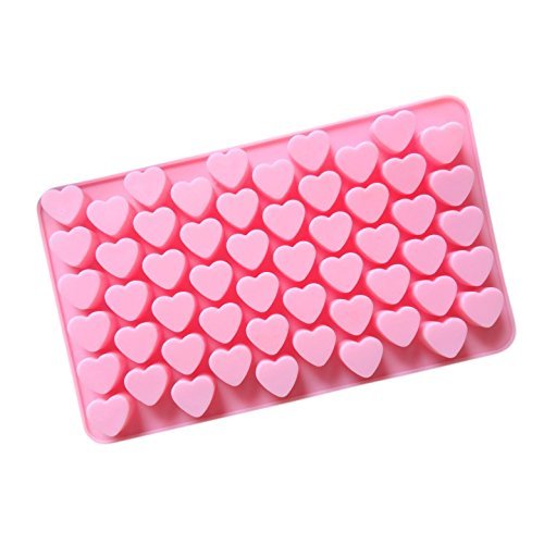 55 Mini Love Chocolate DIY Baking Decoration Silicone Cake mold Pan 7.2"x4.3"x0.5" Color At Random N2