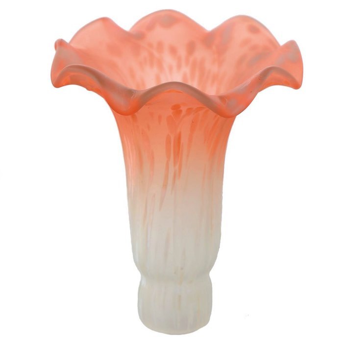 River of Goods 1000J Hand Blown Mercury Glass Replacement Lily Shade, Green/Amber N2