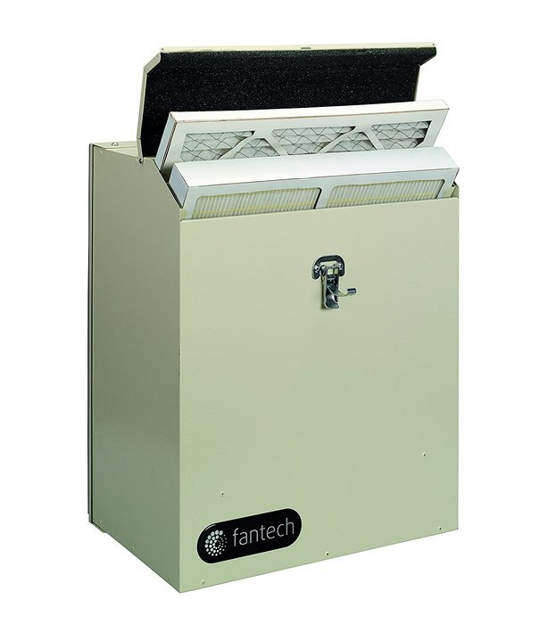 Fantech DM 3000P Fan Powered HEPA Airflow CFM, 0.4" W.C. (Low/High), 240 - Duct Mounted