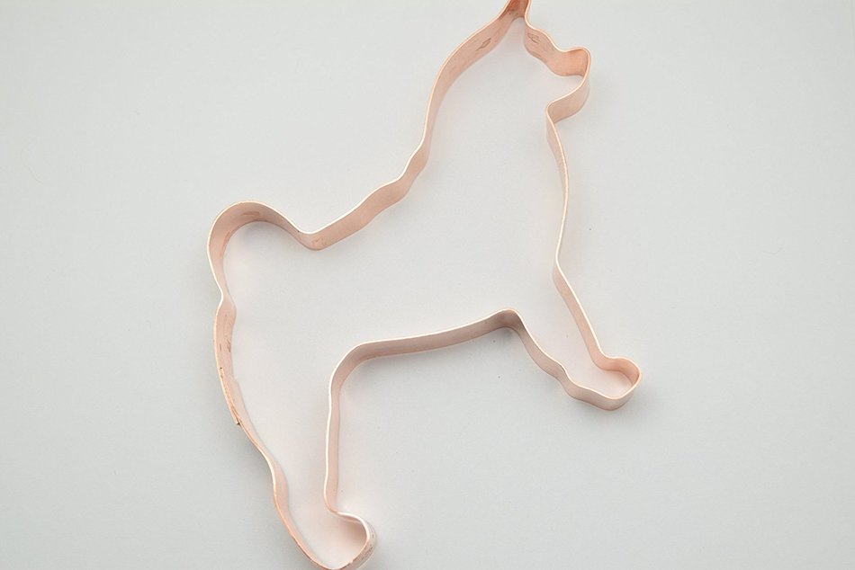 Akita Copper Cookie Cutter N3