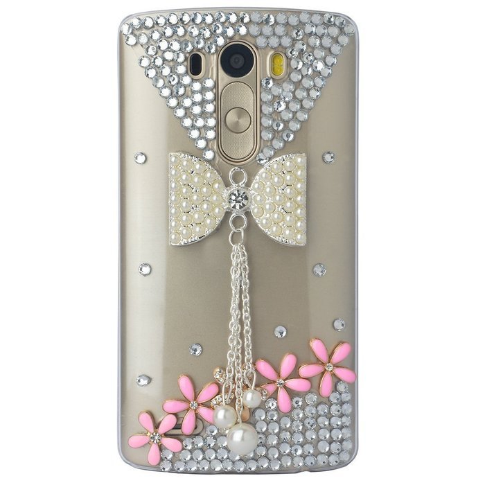 Spritech(TM) Bling Phone Case For LG V10,3D Handmade Crystal Perfume Pattern Accessary Design Clear Cellphone... N33