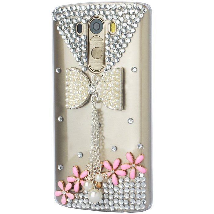 Spritech(TM) Bling Phone Case For LG V10,3D Handmade Crystal Perfume Pattern Accessary Design Clear Cellphone... N35