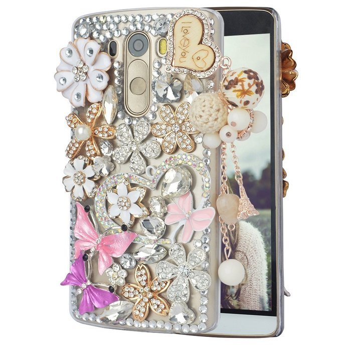 Spritech(TM) Bling Phone Case For LG V10,3D Handmade Crystal Perfume Pattern Accessary Design Clear Cellphone... N38