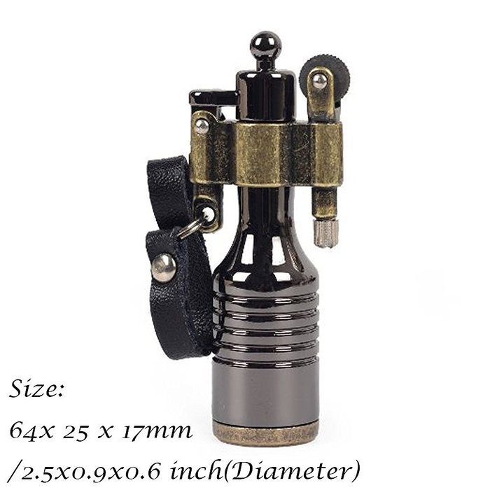 Ezyoutdoor 3 Pieces High-grade Kerosene Bottles Lighters Wheel Wizard Style Cigarette Jet Torch Random Color N4