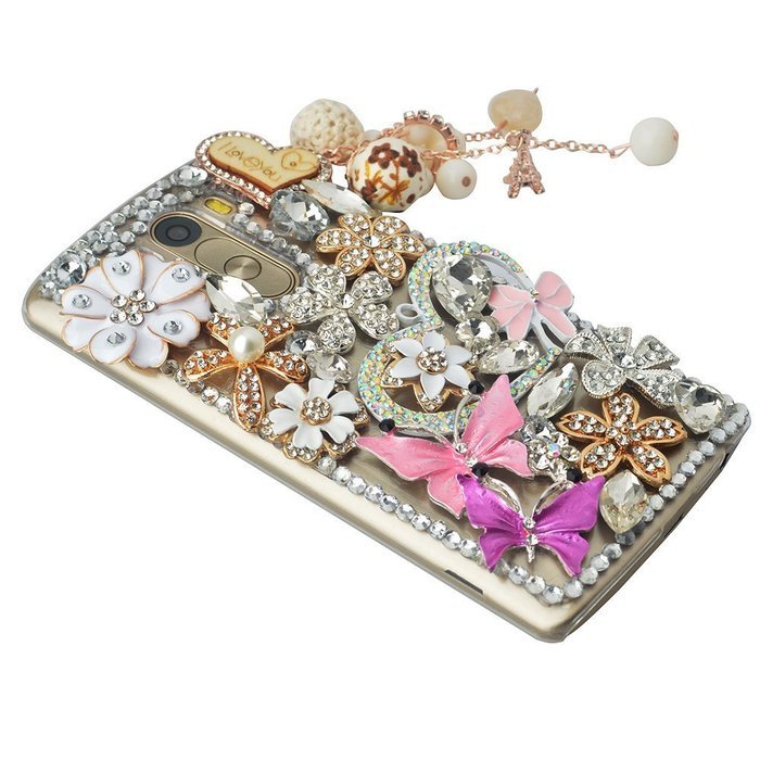 Spritech(TM) Bling Phone Case For LG V10,3D Handmade Crystal Perfume Pattern Accessary Design Clear Cellphone... N39