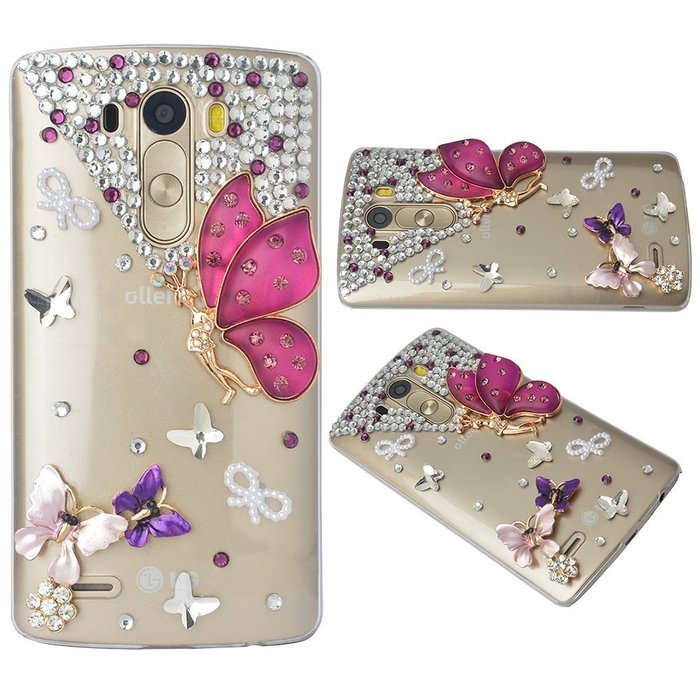 Spritech(TM) Bling Phone Case For LG V10,3D Handmade Crystal Perfume Pattern Accessary Design Clear Cellphone... N42