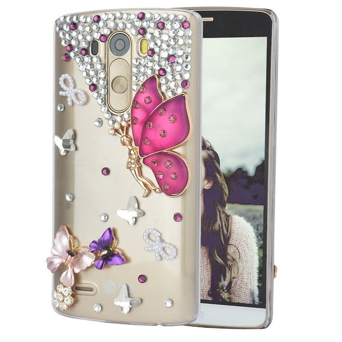 Spritech(TM) Bling Phone Case For LG V10,3D Handmade Crystal Perfume Pattern Accessary Design Clear Cellphone... N43