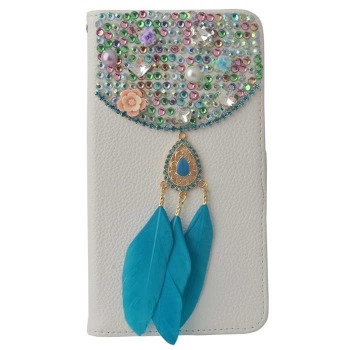 Galaxy S7 Case,Yaheeda [Stand Feature] Bling Sparkle Crystal Wallet Case [Sparkle Plume Feather Chain] Premium... N4