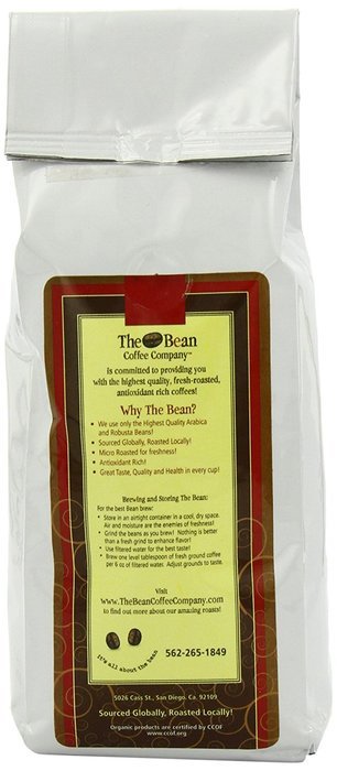 The Bean Coffee Company Guatemala, Organic Ground, 16-Ounce Bags (Pack of 2)