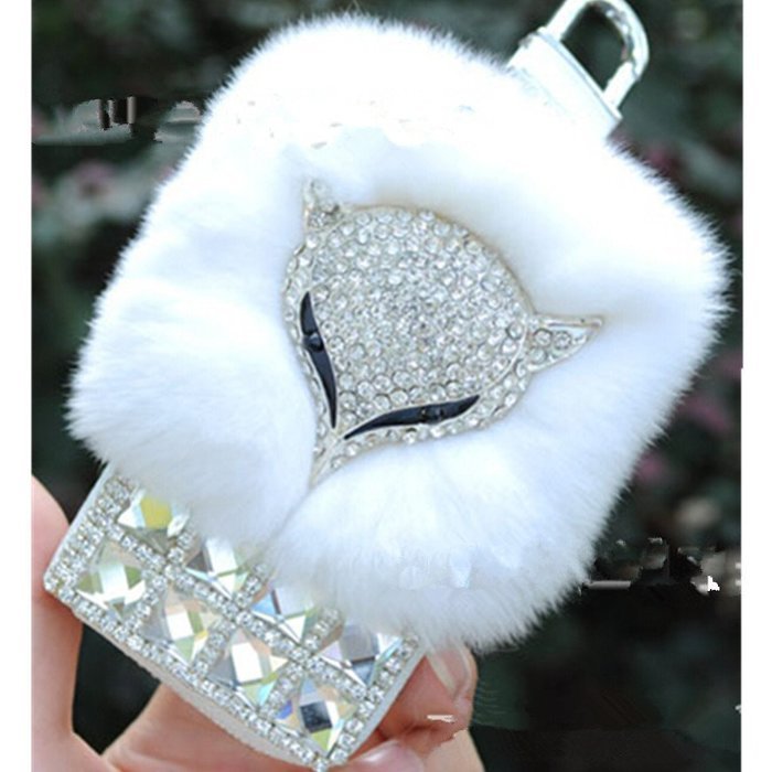 EVTECH(TM) Universal Car Smart Key Chain Leather Holder Cover Case Fob Remote 3D Handmade Luxury Shining Glitter... N3