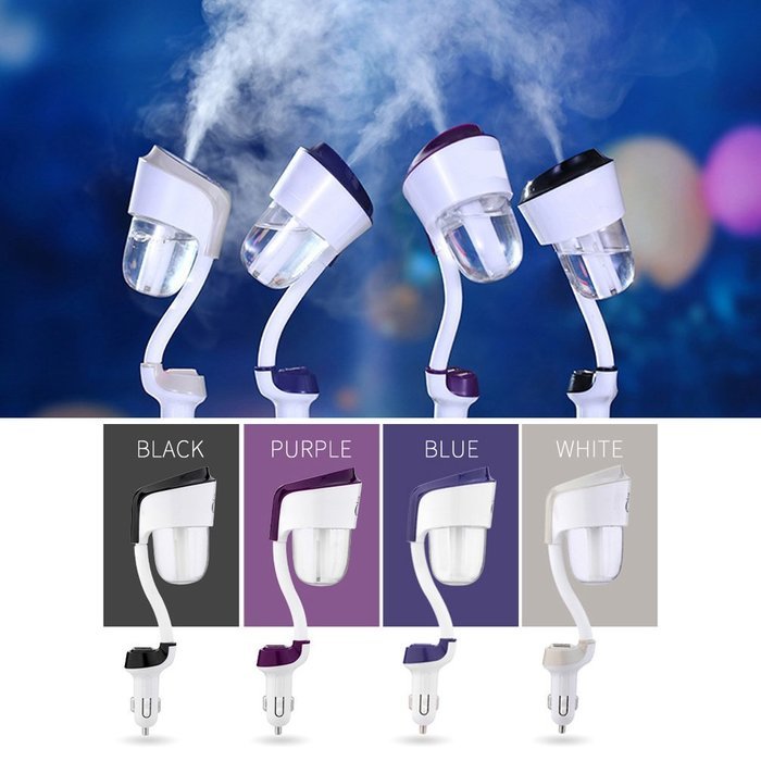 YJY 2-Hours 50mL Aromatherapy Essential Oil Diffuser for Car with USB Port Hub, Silent Ultrasonic Waterless Auto... N11